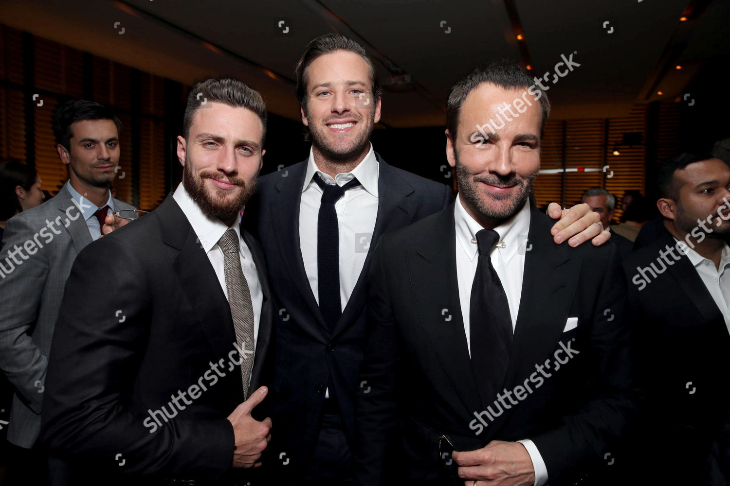 Aaron Taylorjohnson Armie Hammer Tom Ford Editorial Stock Photo - Stock ...