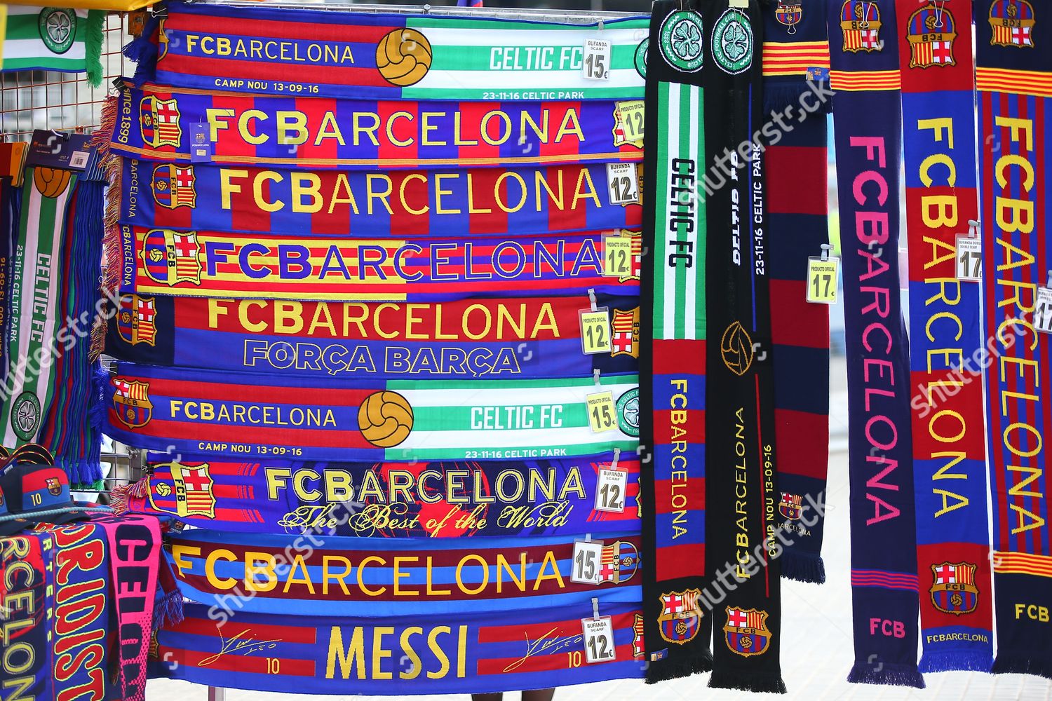 Celtic Barcelona Scarves During Uefa Champions League Editorial Stock Photo Stock Image Shutterstock