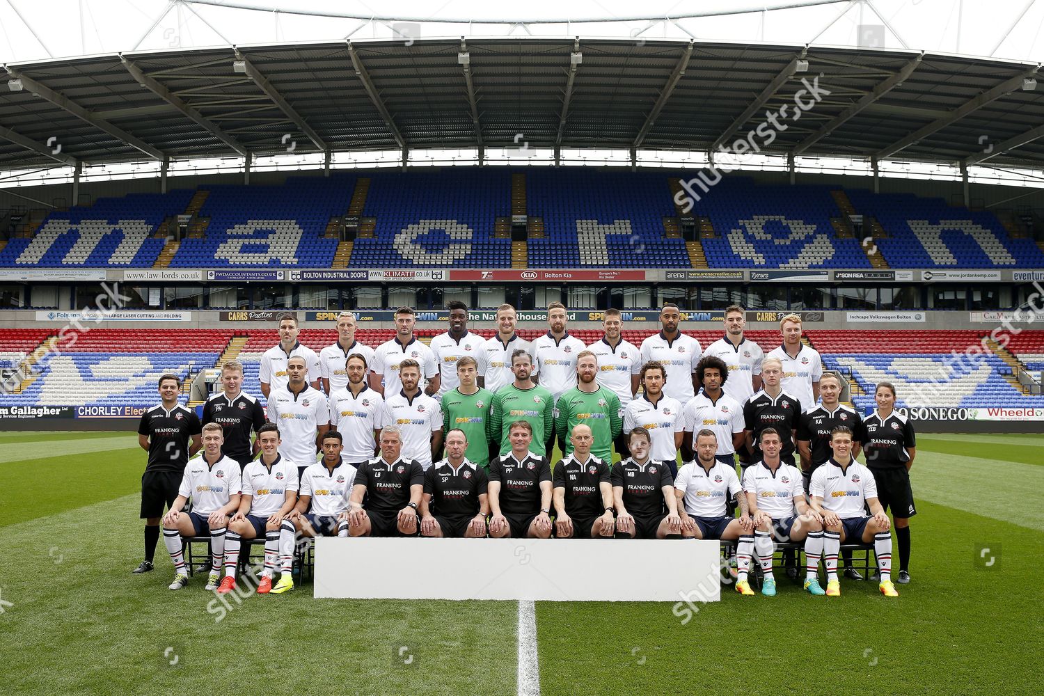 Bolton Wanderers During Team Group Photoshoot Editorial Stock Photo