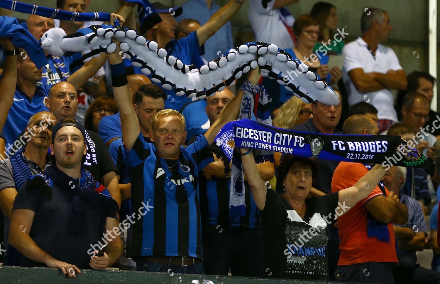 Club Brugge Fans During Europa League Editorial Stock Photo