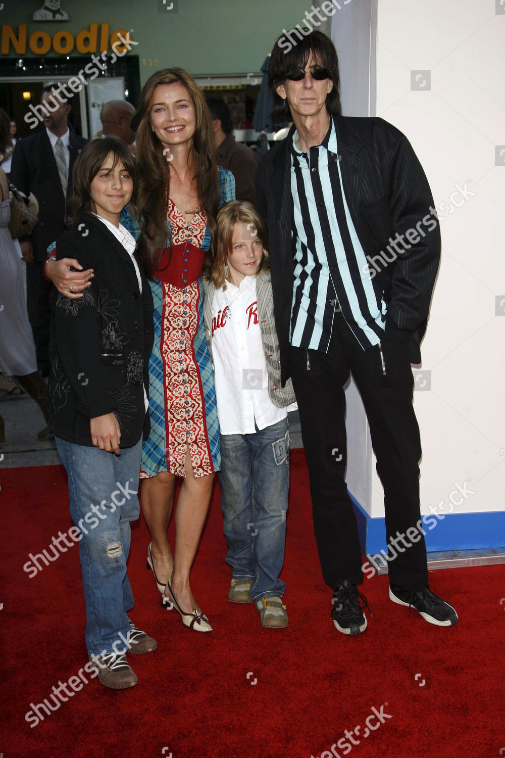 Paulina Porizkova Ric Ocasek Family Editorial Stock Photo - Stock Image ...