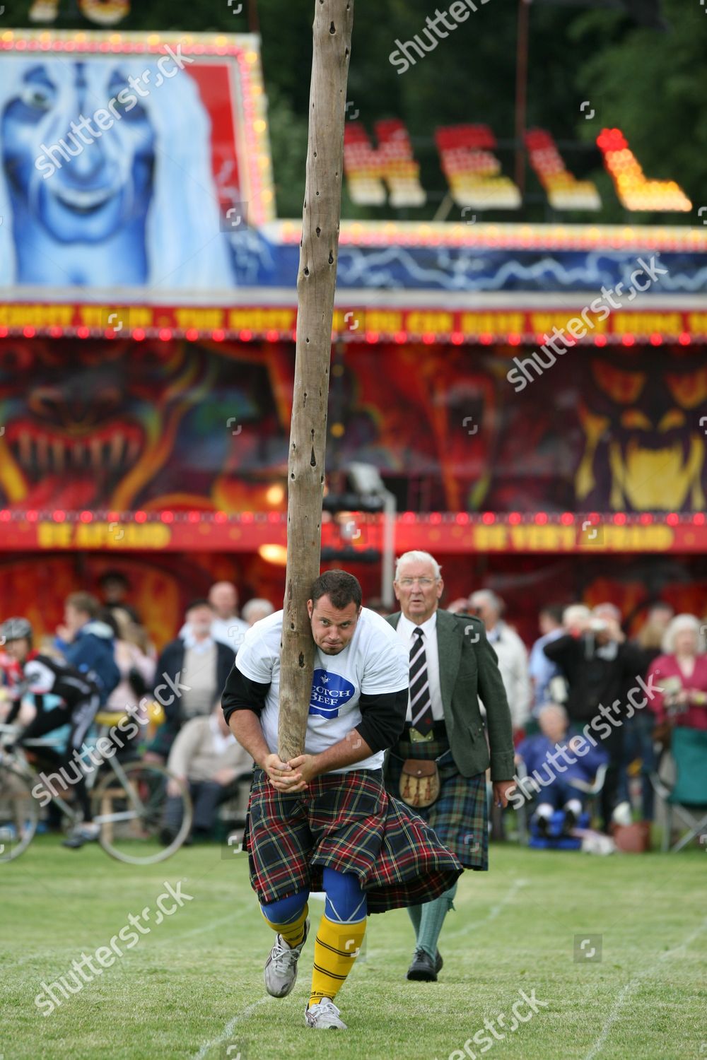 Caber Tossing Competition Editorial Stock Photo Stock Image