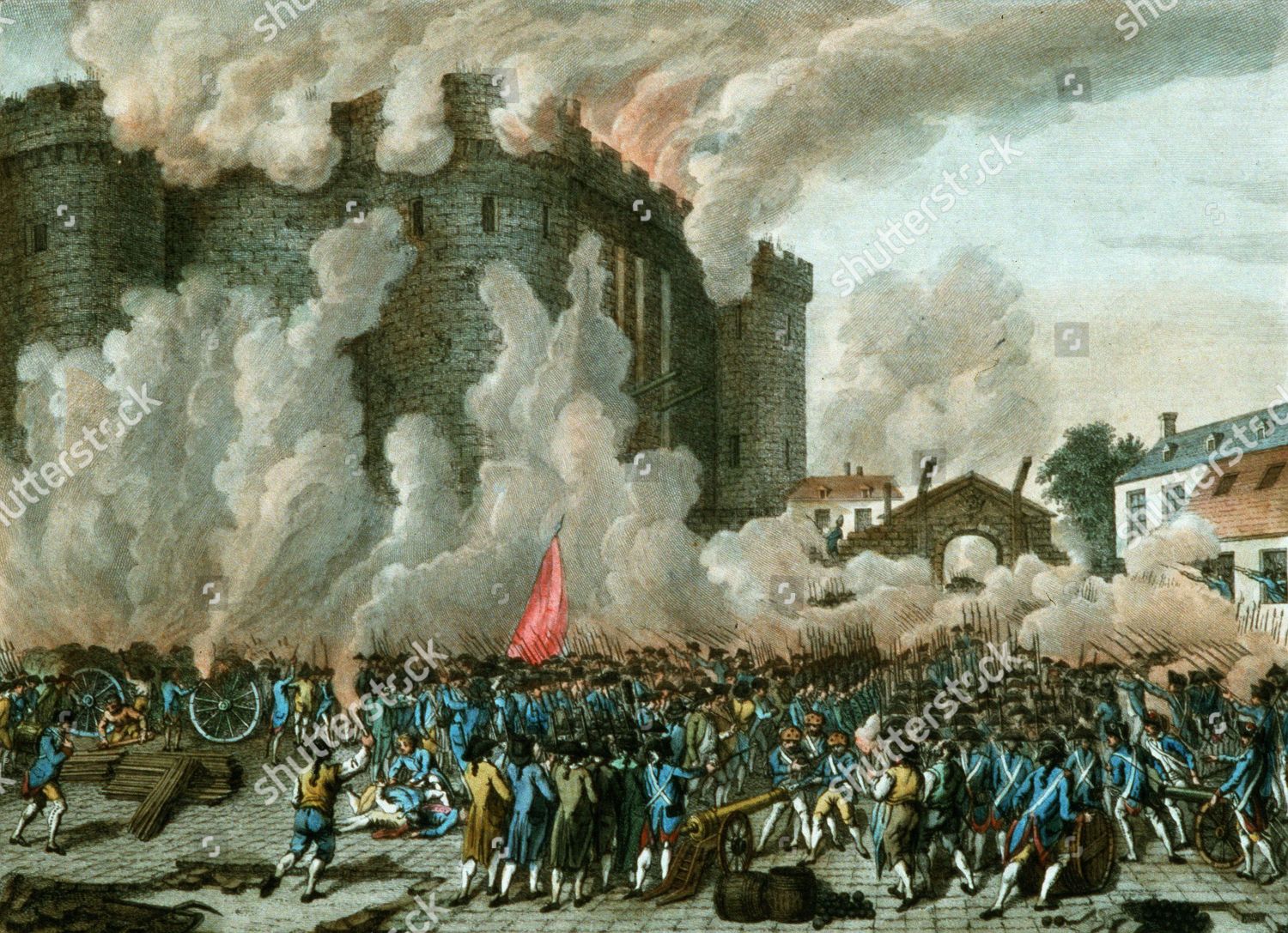 Storming Bastille Paris 14th July 1789 Editorial Stock Photo - Stock ...