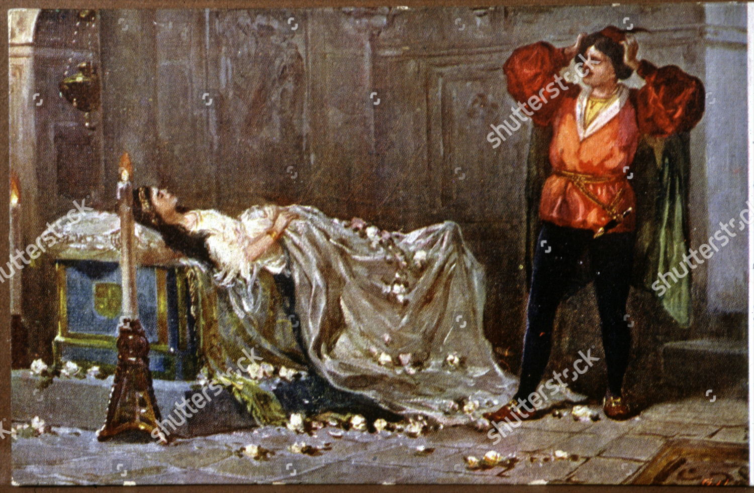 Romeo And Juliet Death Scene Painting