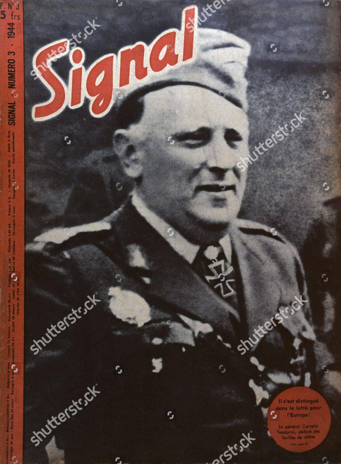 Romanian General Corneliu Teodorini Photograph Editorial Stock Photo Stock Image