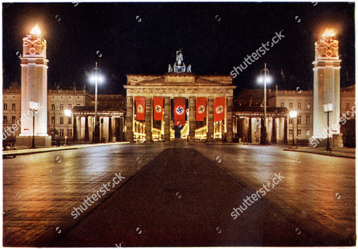 Berlin During Nazi Era Showing Brandenburg Gate Editorial Stock Photo Stock Image Shutterstock