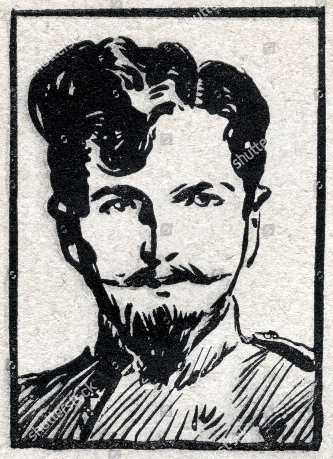 Russian Revolutionary Pavel Dybenko 18891938 Illustration Editorial