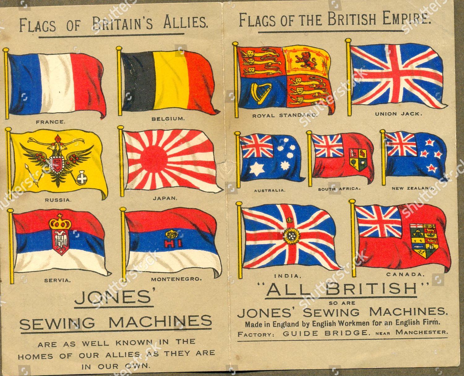 world war 1 flags