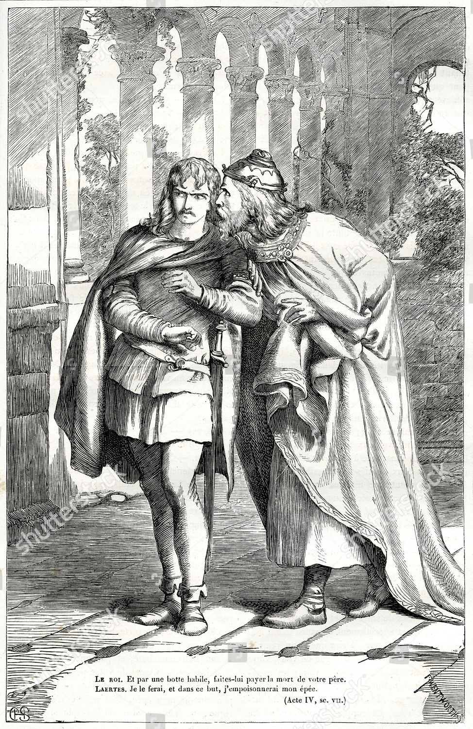 King Laertes Plotting Poison Kill Hamlet Editorial Stock Photo Stock