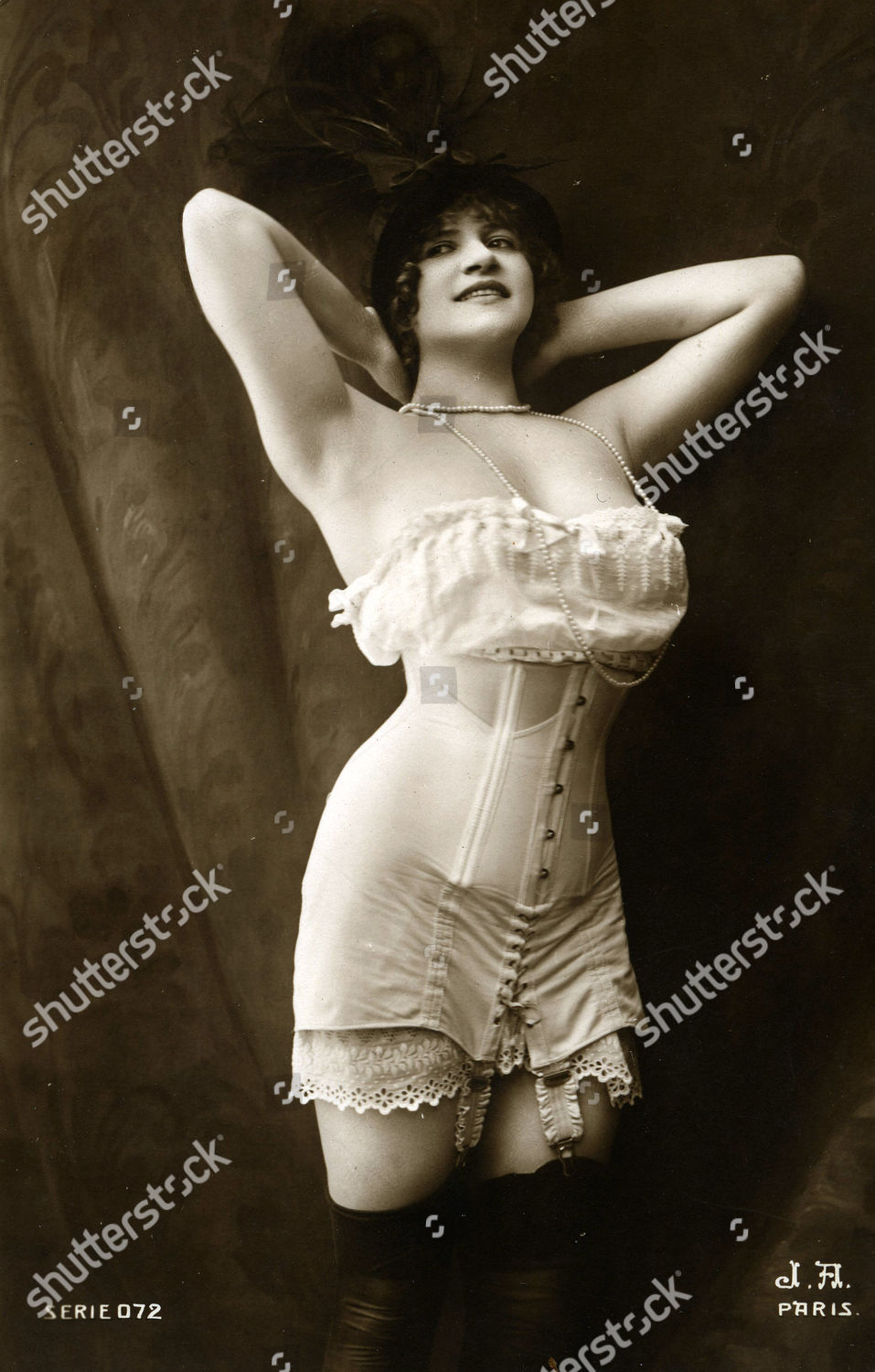 Woman Wearing Corset Erotic Anonymous Photograph Editorial Stock Photo woman-wearing-corset-erotic-anonymous-photograph-editorial-stock-photo