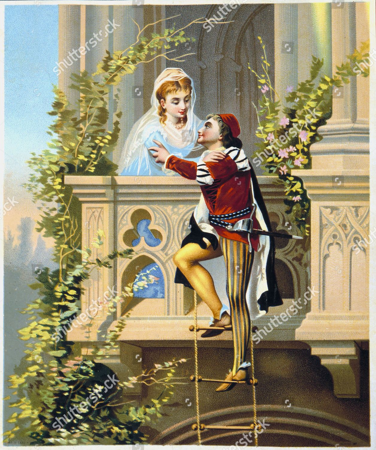 Balcony Scene Romeo Juliet By William Shakespeare Editorial Stock Photo Stock Image Shutterstock