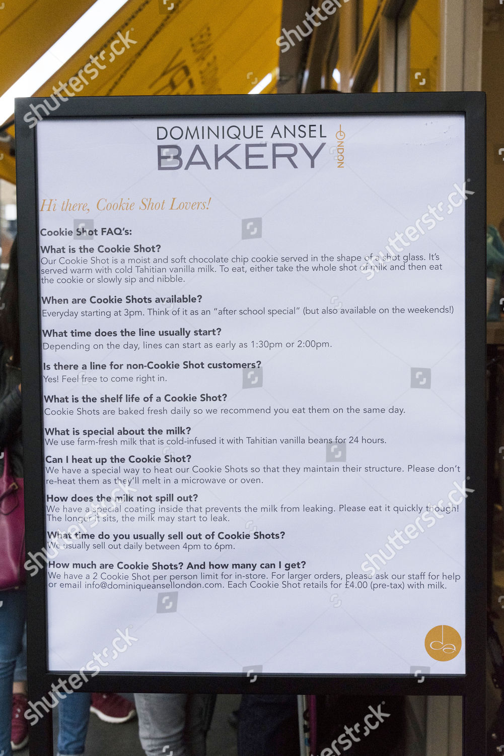 Customer Menu Poster Outside Store Editorial Stock Photo Stock Image Shutterstock