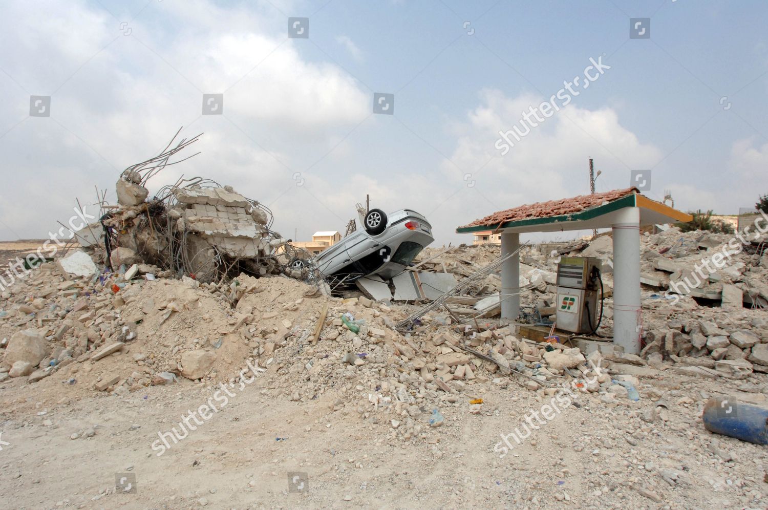Bombedout Gas Station South Lebanon On Eerie Editorial Stock Photo Stock Image Shutterstock