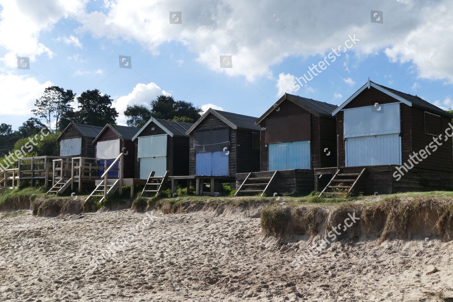 Privately Owned Beach Huts Which Having Be Editorial Stock Photo