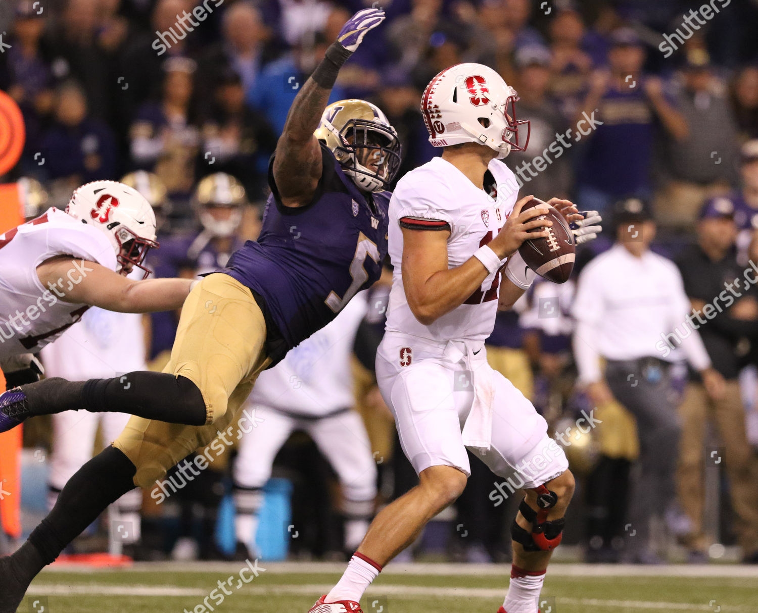 Washingtons Outside Linebacker Joe Mathis 5 Editorial Stock Photo ...