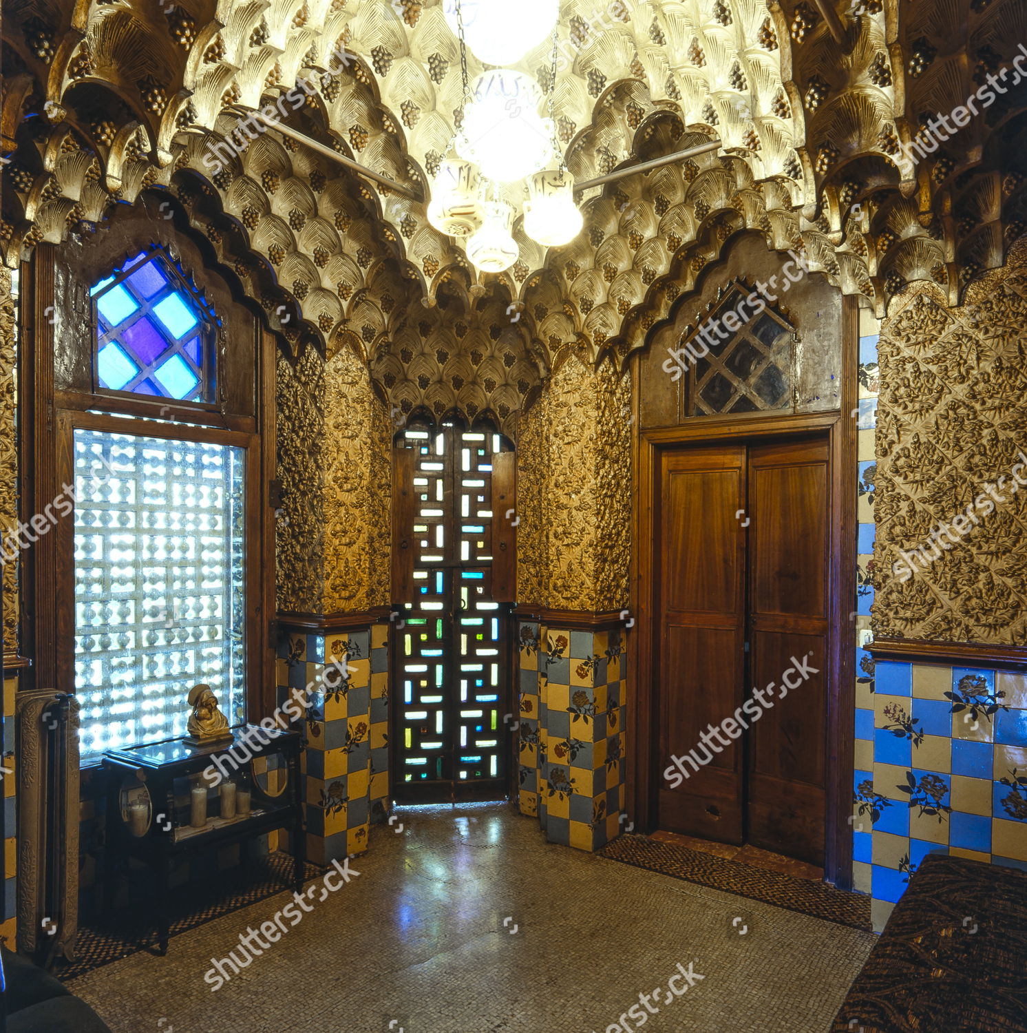 Smoking Room Casa Vicens Built Between 1883 Editorial Stock