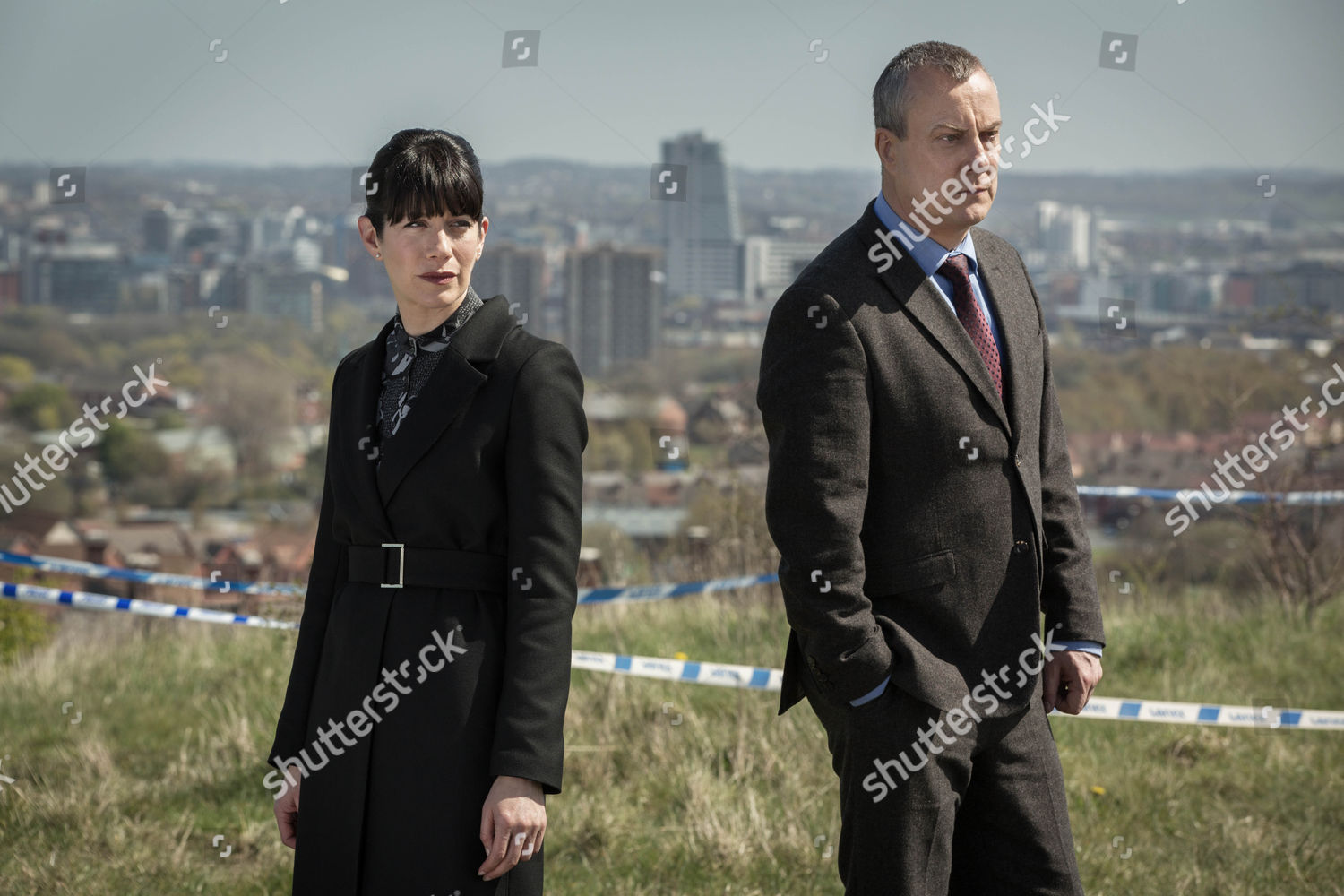Di Helen Morton Caroline Catz Dci Banks Editorial Stock Photo