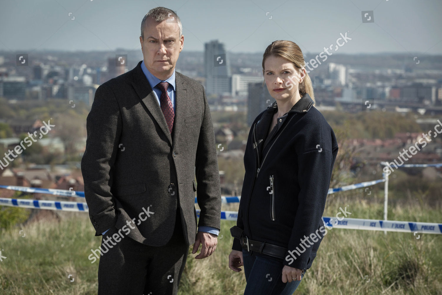 Dci Banks Stephen Tompkinson Ds Annie Cabbot Editorial Stock Photo
