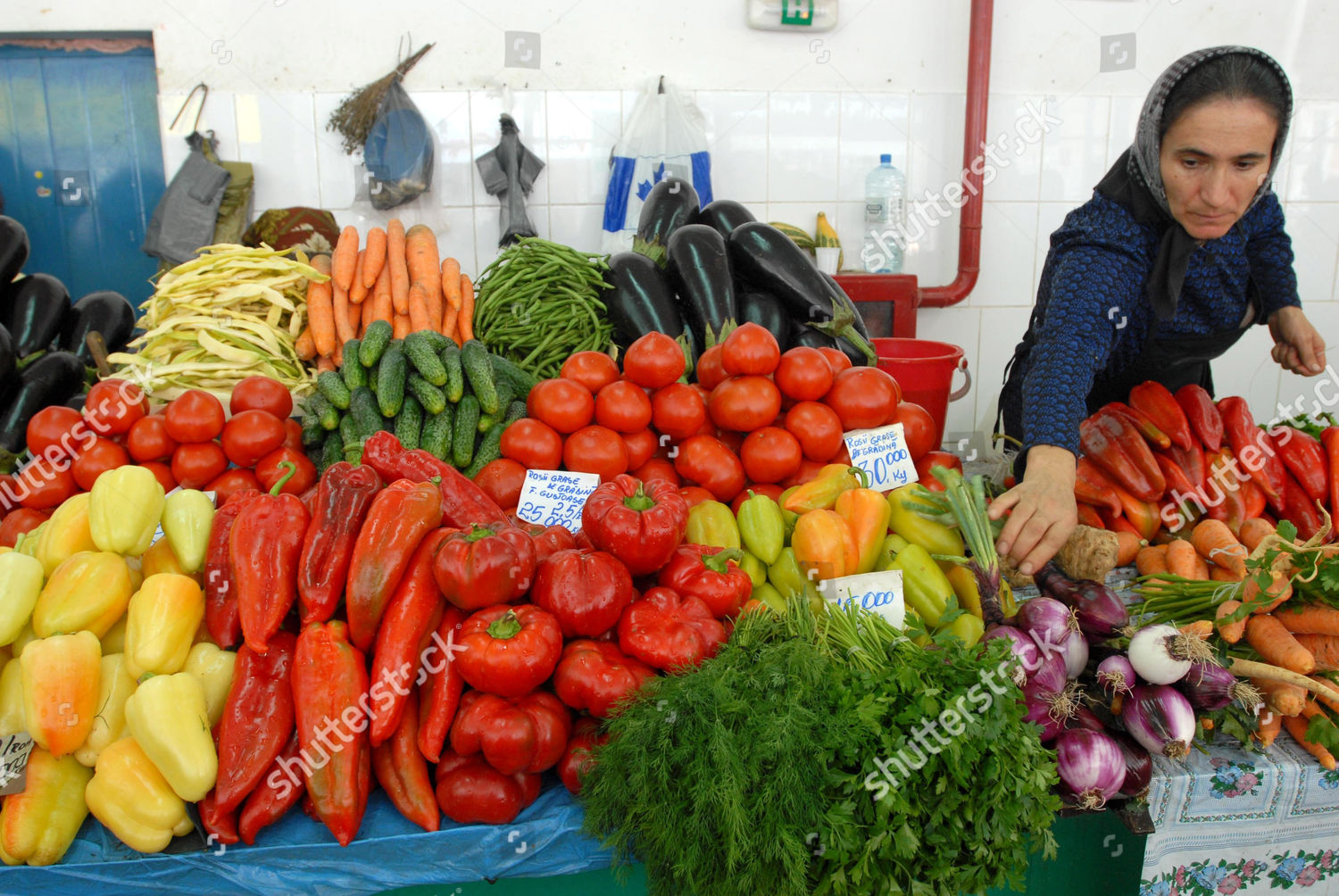 Fruit Vegetable Stall Piata Amzei Market Editorial Stock Photo Stock