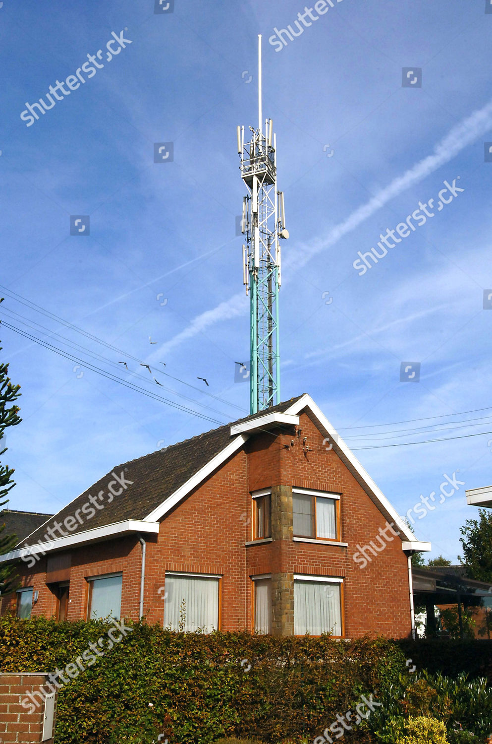 Mobile Phone Antenna By House Editorial Stock Photo Stock Image Shutterstock