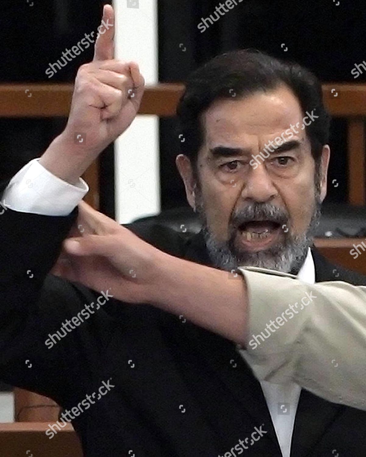 Former Iraqi President Saddam Hussein Yelling Editorial Stock Photo - Stock  Image | Shutterstock