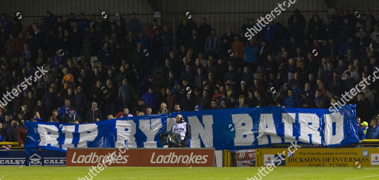 Rangers Fans Display Banner Rangers Fan Ryan Editorial Stock Photo