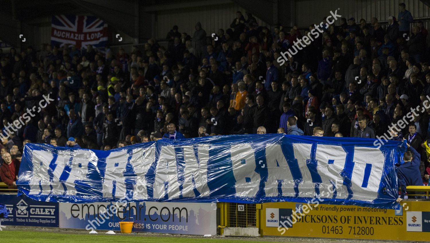 Rangers Fans Display Banner Rangers Fan Ryan Editorial Stock Photo