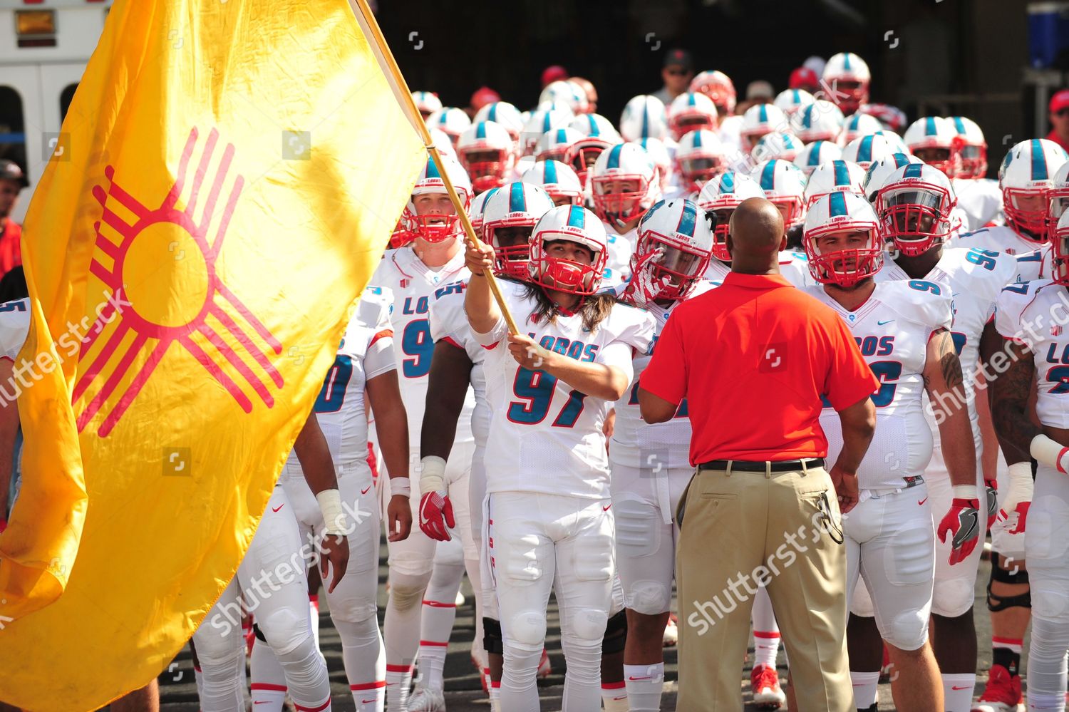 New Mexico Lobos Football Team Coming Editorial Stock Photo Stock