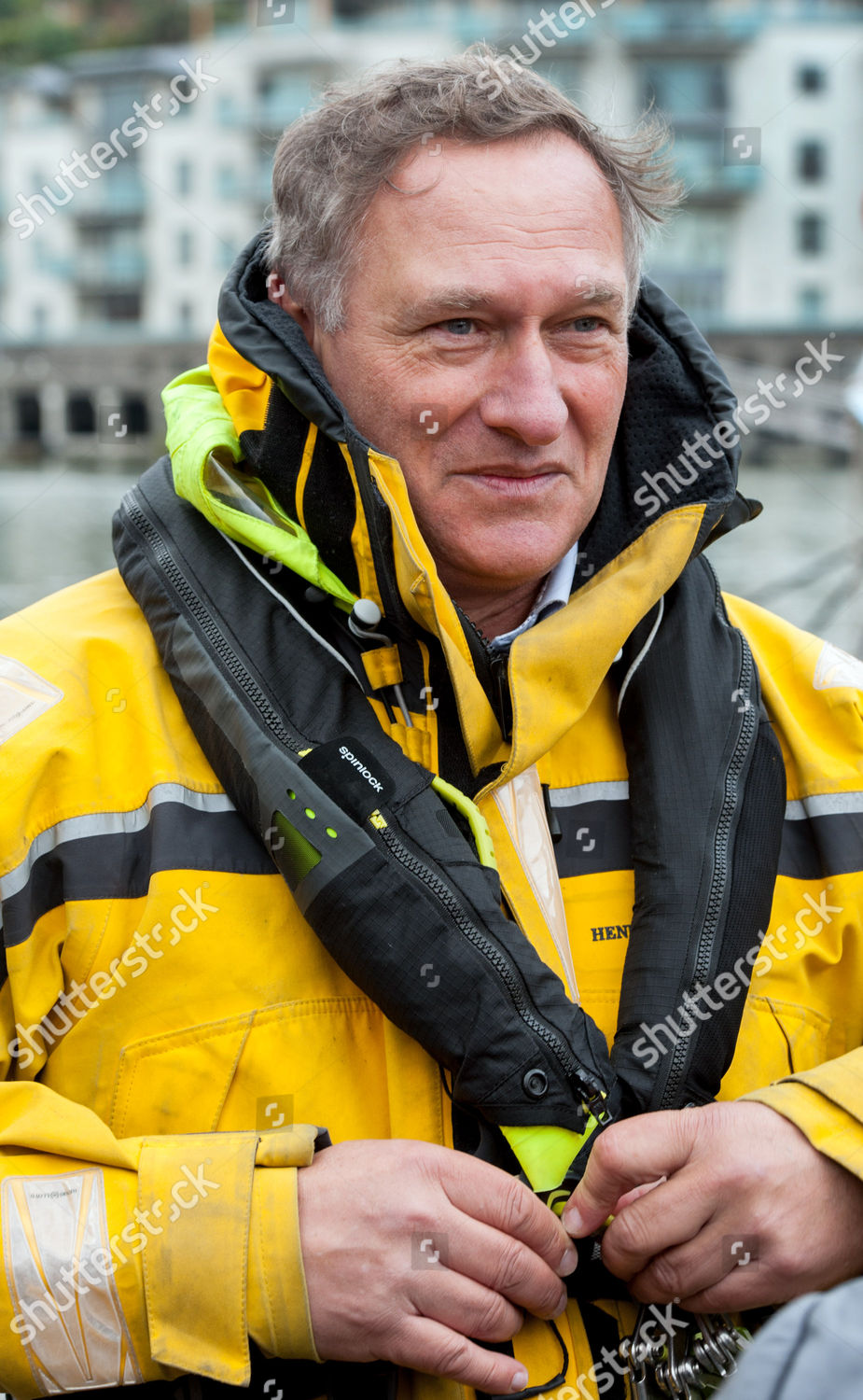 yellow sailing jacket