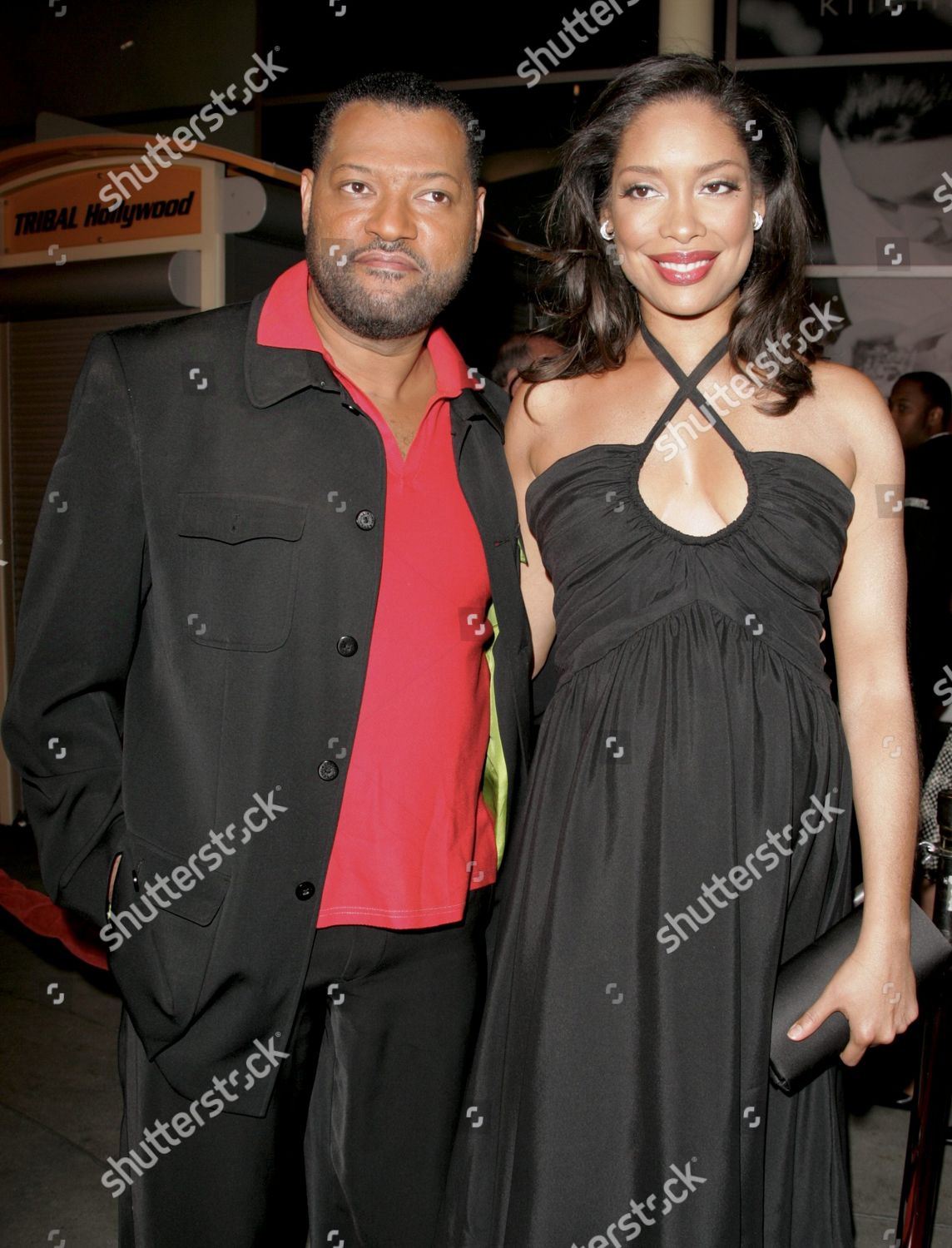 Laurence Fishburne Wife Gina Torres Editorial Stock Photo Stock Image