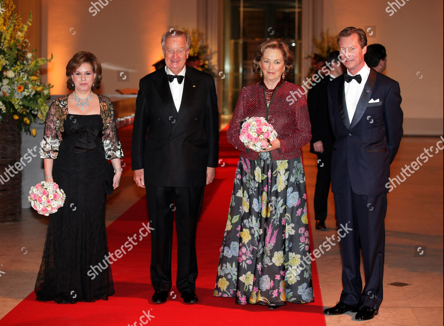 Grand Duke Henri and Grand Duchess Maria Teresa of Luxembourg visiting Brussels, Belgium - 21 Mar 2007: стоковое фото
