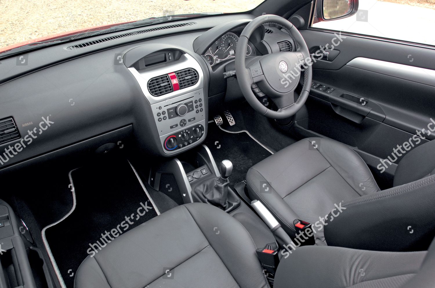 Cabin Interior Vauxhall Tigra 18 Exclusiv Editorial Stock