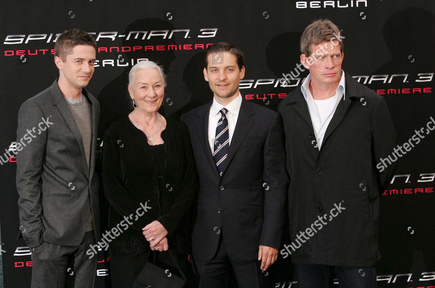 Topher Grace Rosemary Harris Tobey Maguire Editorial Stock Photo