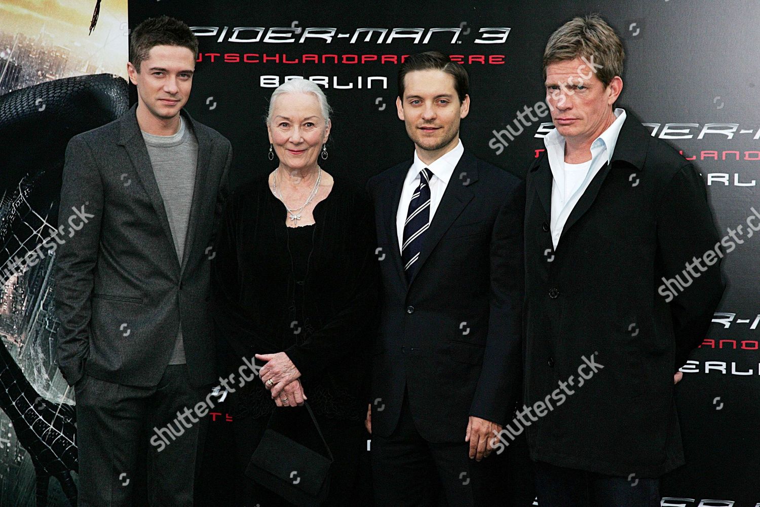 Topher Grace Rosemary Harris Tobey Maguire Editorial Stock Photo