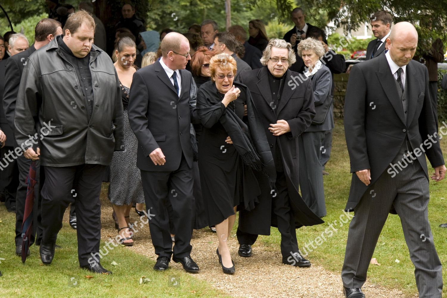 Shirley Reid Family Mike Reids Funeral Editorial Stock Photo Stock