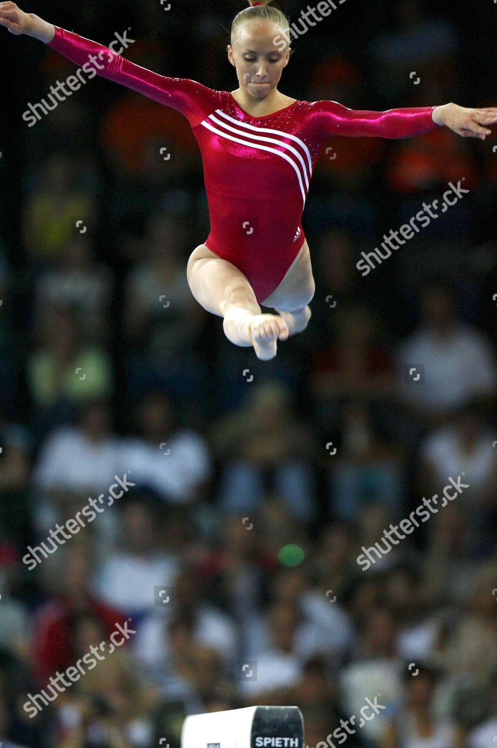 Us Gymnast Anastasia Liukin On Balance Editorial Stock Photo Stock