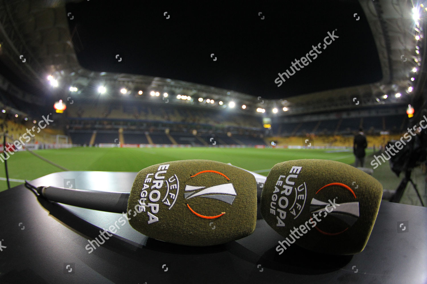 General View Fenerbahce Stadium Tv Microphones During Editorial Stock Photo Stock Image Shutterstock