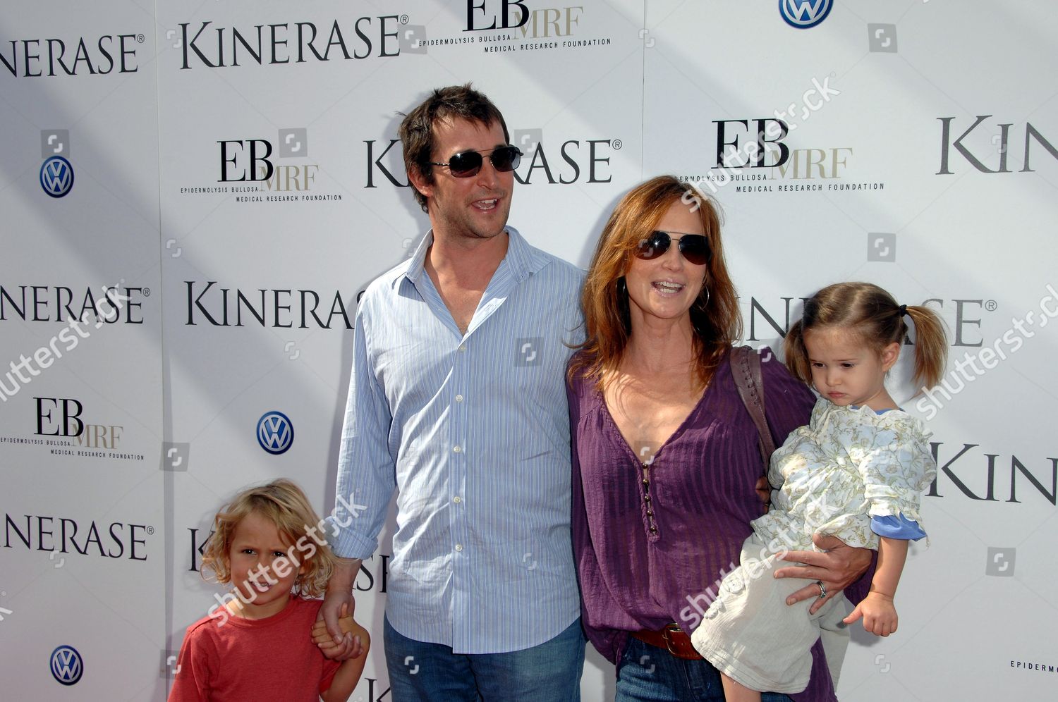 Noah Wyle Wife Tracy Warbin Children Editorial Stock Photo Stock