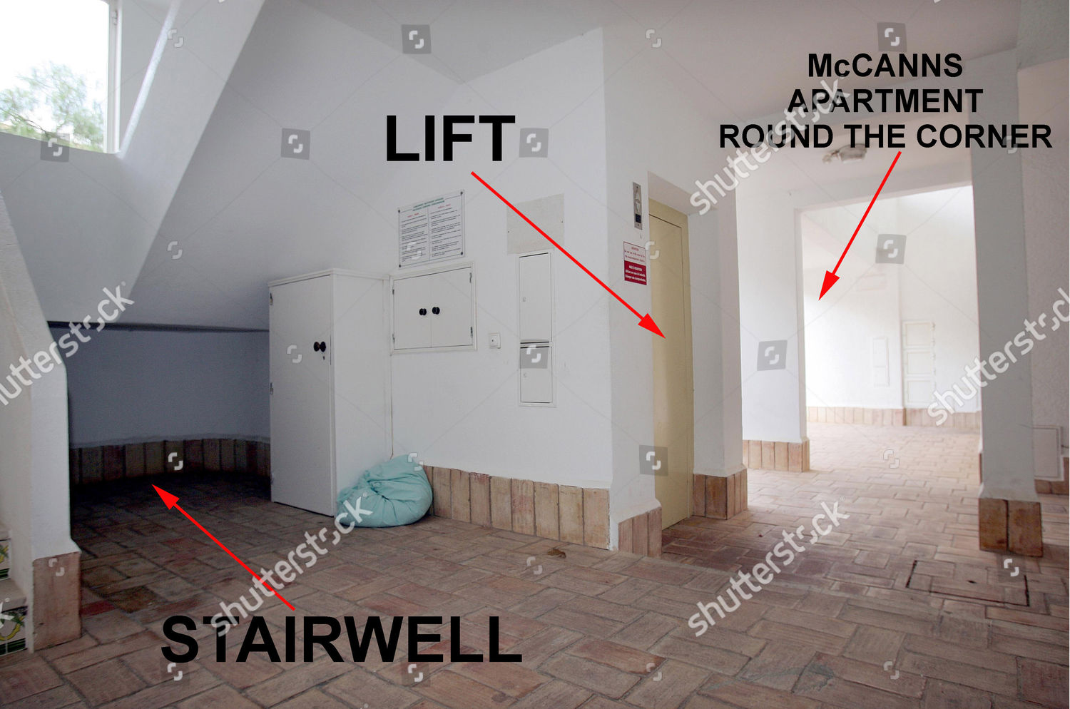 stairwell next McCanns apartment theory that Madeleine ...