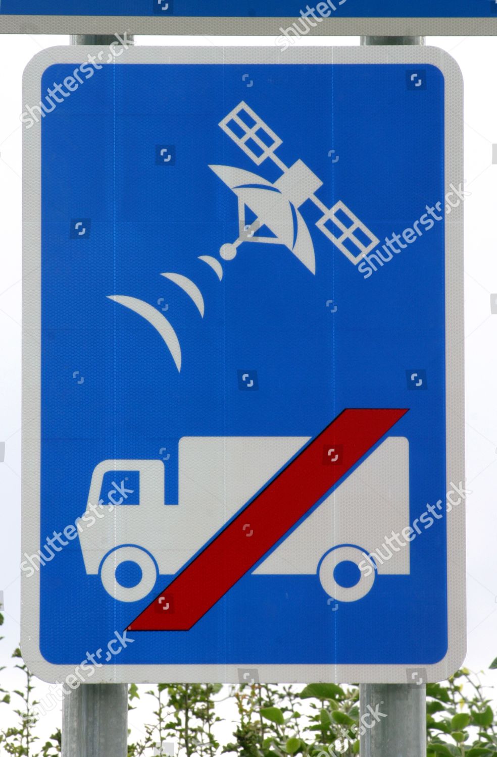 New Road Signs Warning Drivers Not Editorial Stock Photo - Stock Image