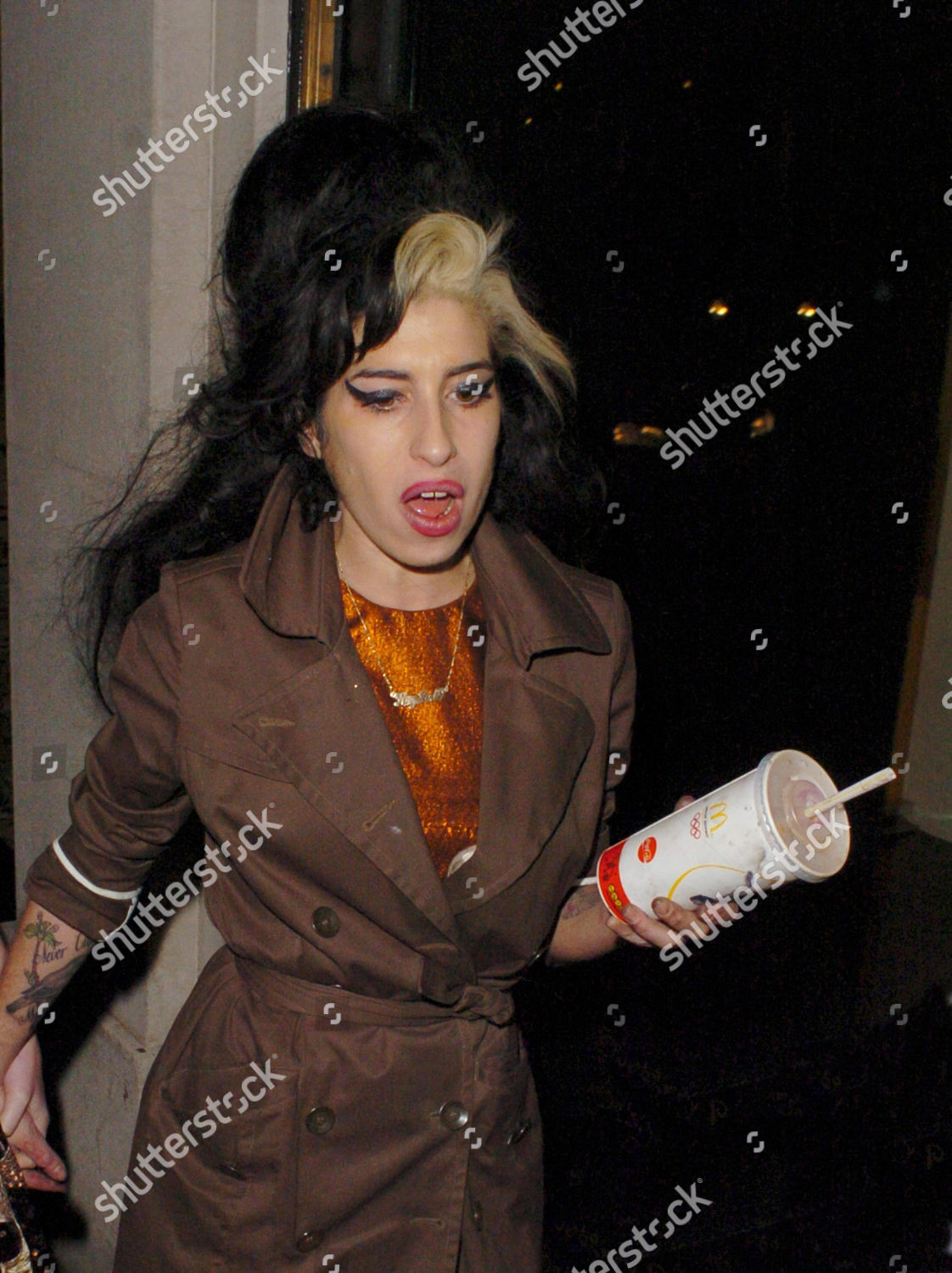 Amy Winehouse Arrives Event Cruella De Vil Editorial Stock Photo