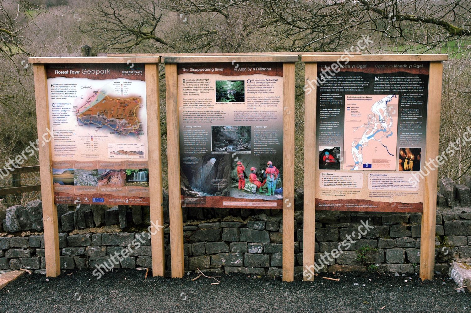 Porth Yr Ogof Caves Brecon Beacons National Editorial Stock Photo