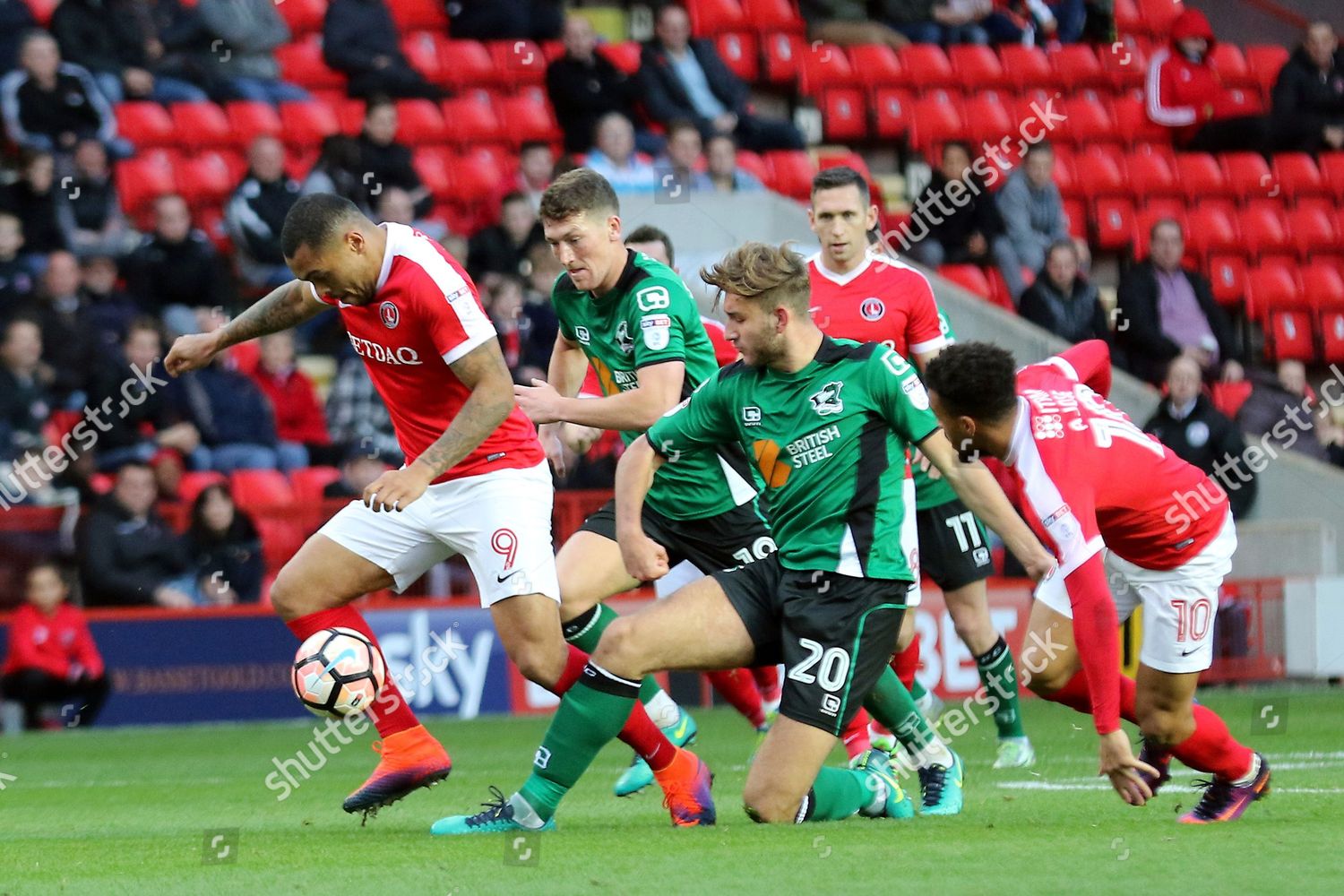 Charltons Josh Magennis Takes Ball Past Editorial Stock Photo - Stock ...