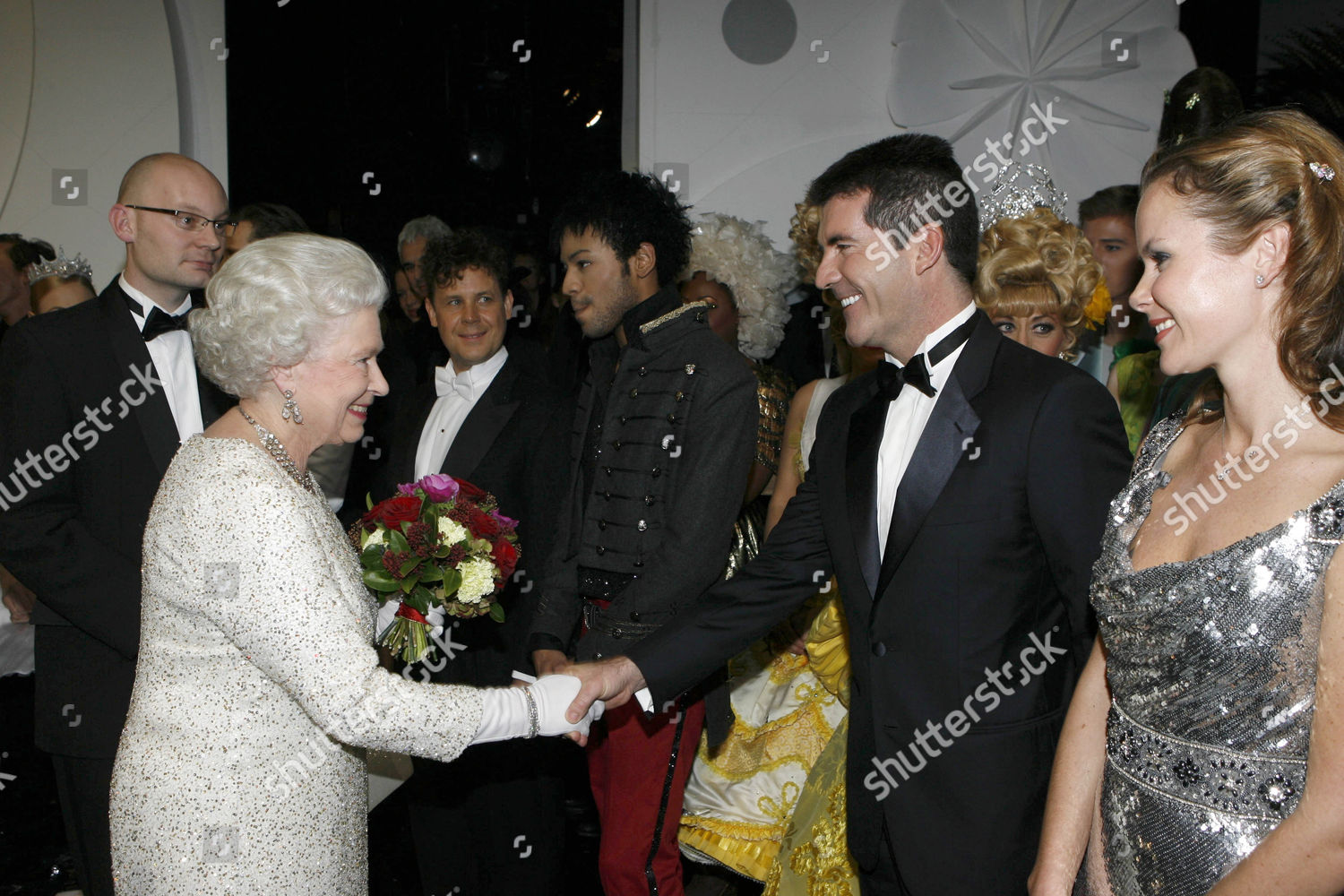 Queen Elizabeth Ii Simon Cowell Editorial Stock Photo Stock Image Shutterstock