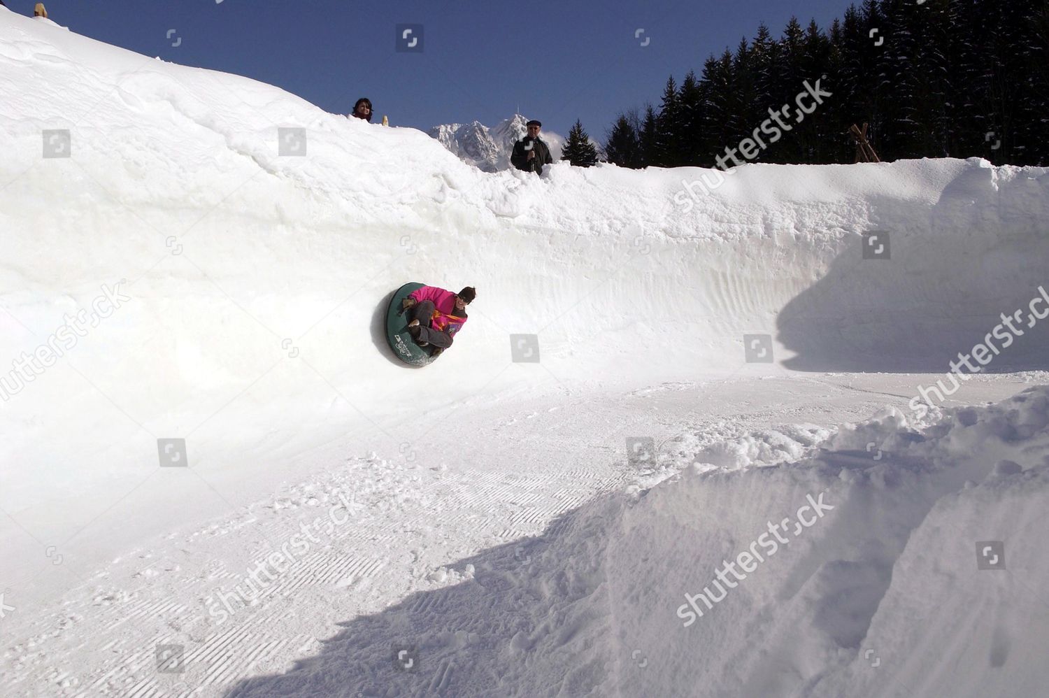 Europes Largest Snow Toboggan Park Editorial Stock Photo Stock Image