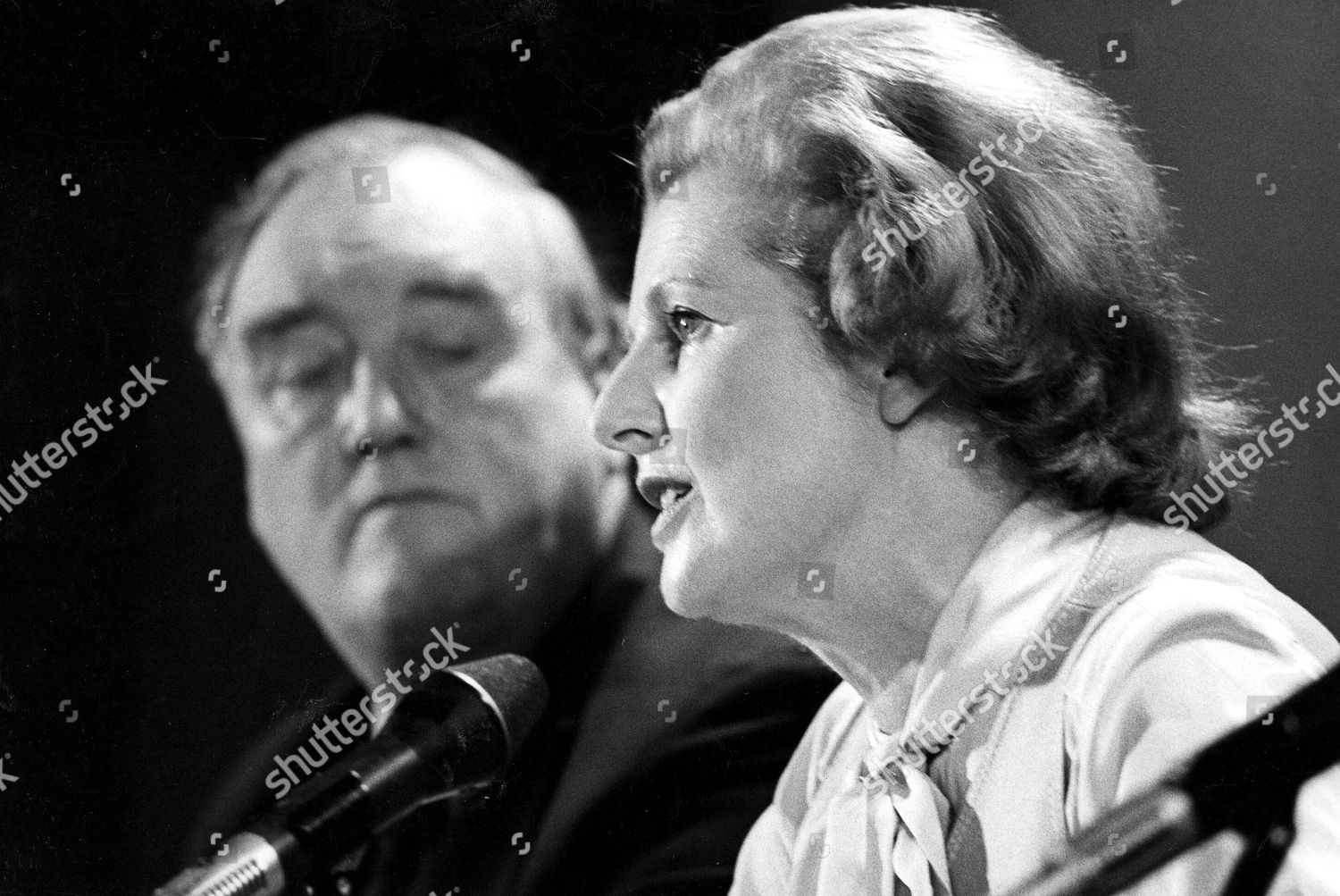 Willie Whitelaw Margaret Thatcher Editorial Stock Photo Stock Image