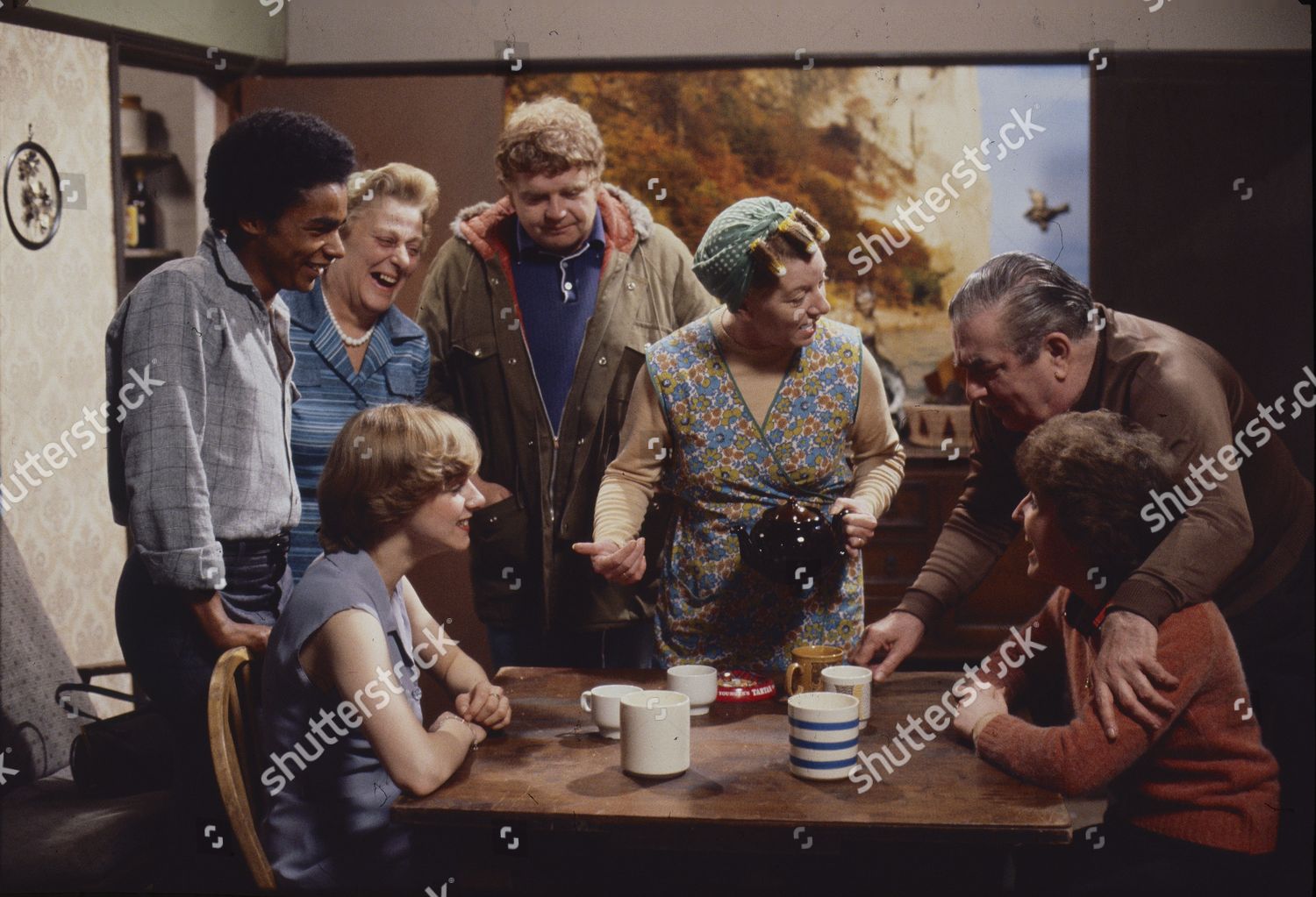 Cast Members Geoffrey Hughes Eddie Yeats Editorial Stock Photo - Stock