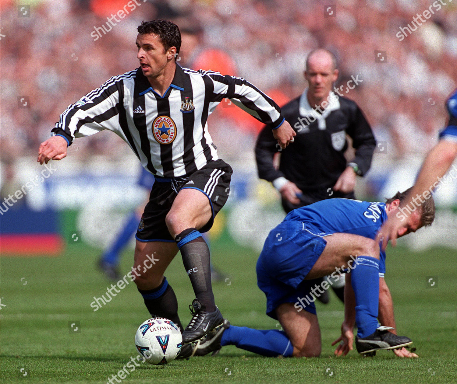 Gary Speed Newcastle United Didier Deschamps Chelsea Editorial Stock Photo Stock Image Shutterstock