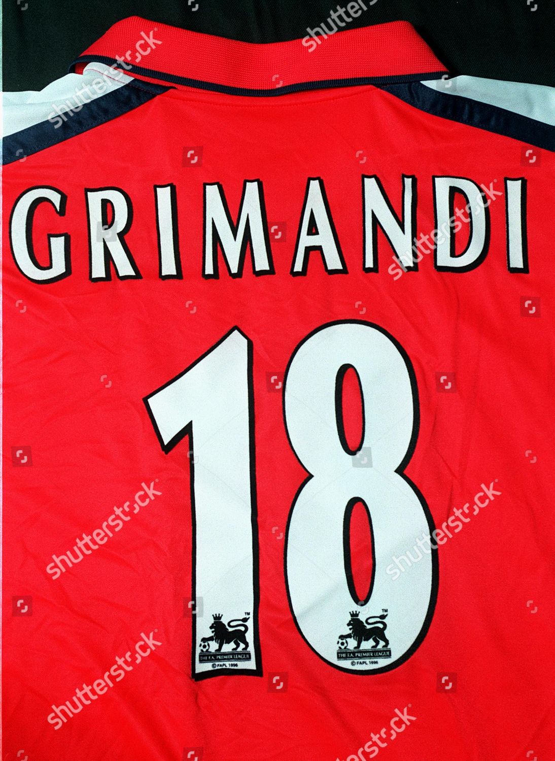 Gilles Grimandi 18 Arsenal 1st Team Editorial Stock Photo Stock Image