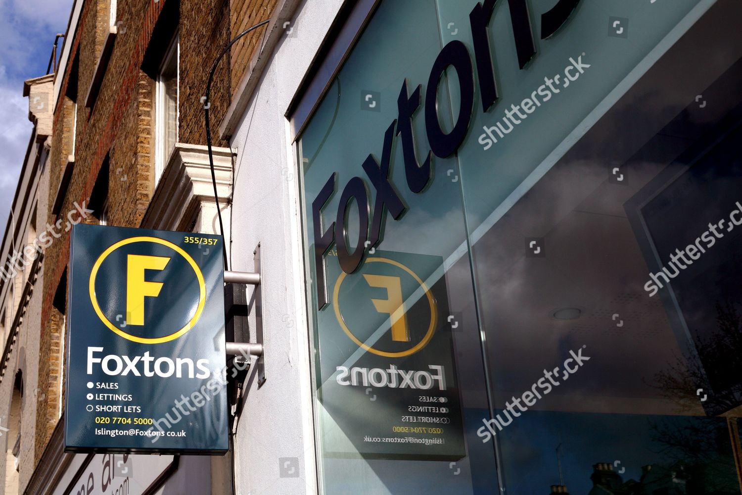 Foxtons Estate Agents London Editorial Stock Photo Stock Image